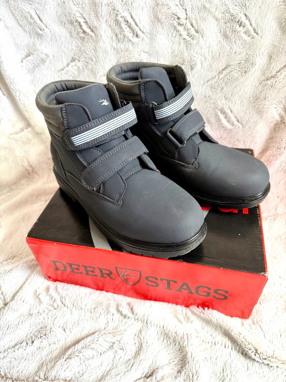 Marker Kids' Black Double-Strap Ankle Boots